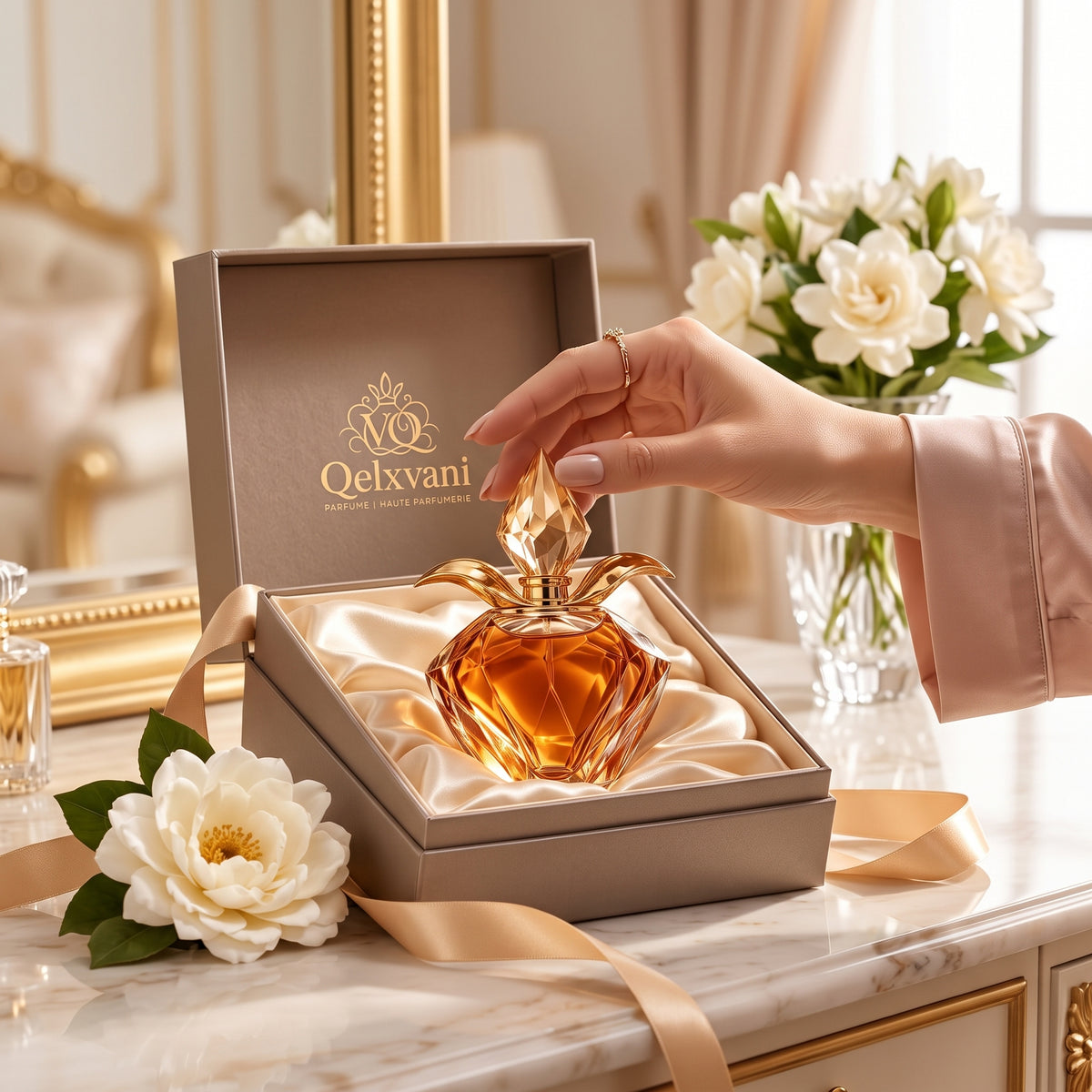 Amber Crystal Perfume Gift Set