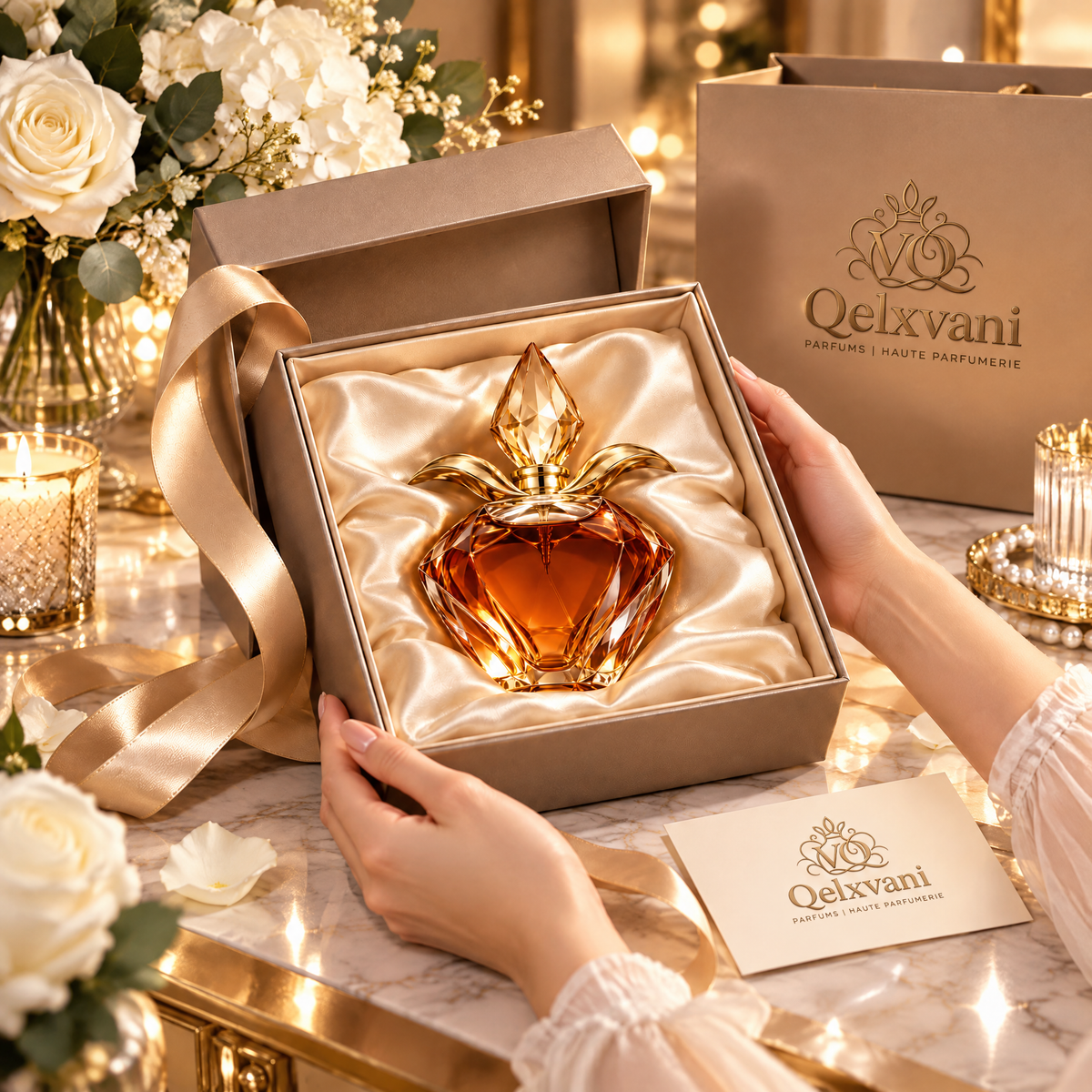 Amber Crystal Perfume Gift Set